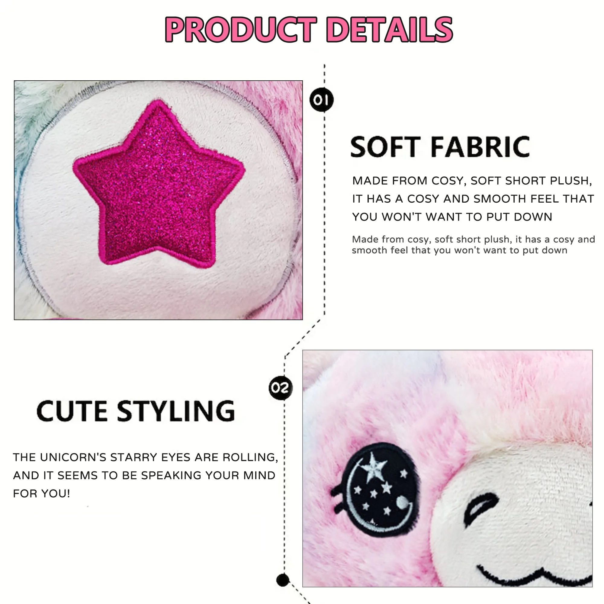 Cute unicorn plush doll give her a unicorn doll if you love her keep your love loyal the best Valentine's Day gift Fruit Plush Toys