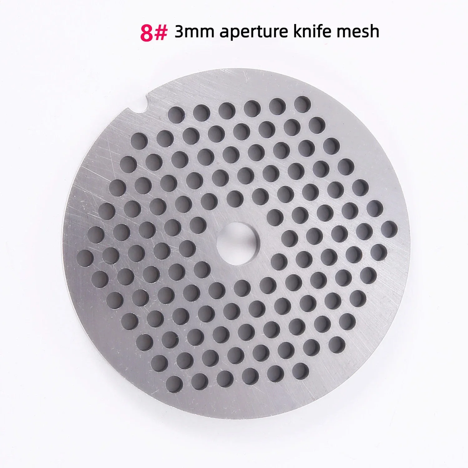 8 # Fleischwolf-Siebplatte, Messer-Gitterplatte, Desktop-Zubehör für Haushalts- und Gewerbe-Fleischgrillmesser, Enema-Zubehör – Detail 3