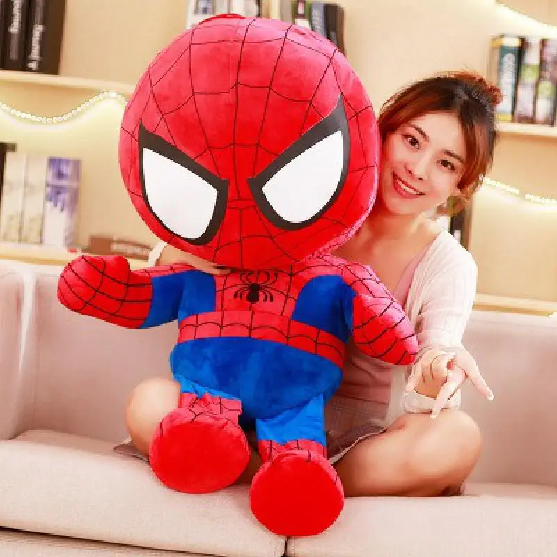 Anime Marvel Spider Man Plush Doll Kawaii Cartoon Sweater Hoodie Peluche  Cute Stuffed Toy Soft Pillow Room Decor Birthday Gifts - AliExpress