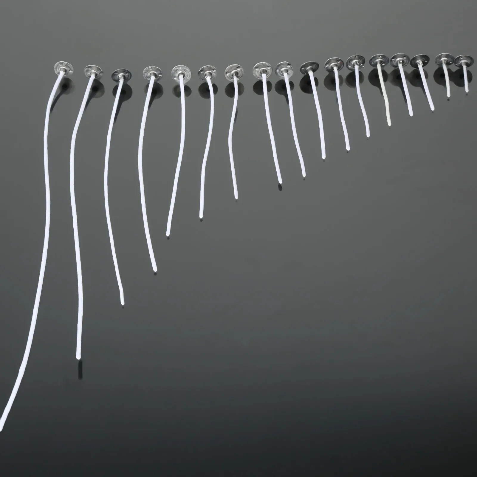 100Pcs Diameter-2mm Length 2.5-30cm Candle Wicks Cotton Core Pre Waxed Sustainers Candle DIY Making 17 Sizes Choose