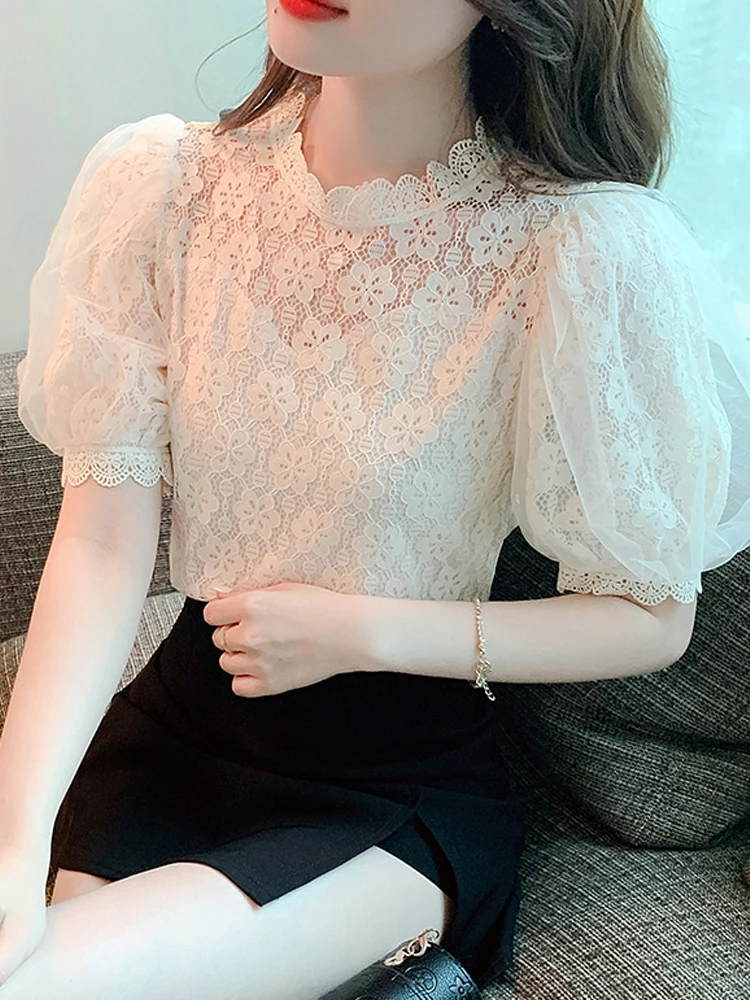 新品未開封★2025SS受注販売PUFF SHORT SLEEVE BLOUSE Women's Puff Short Sleeve Sweater Tops 2025 Spring Summer
