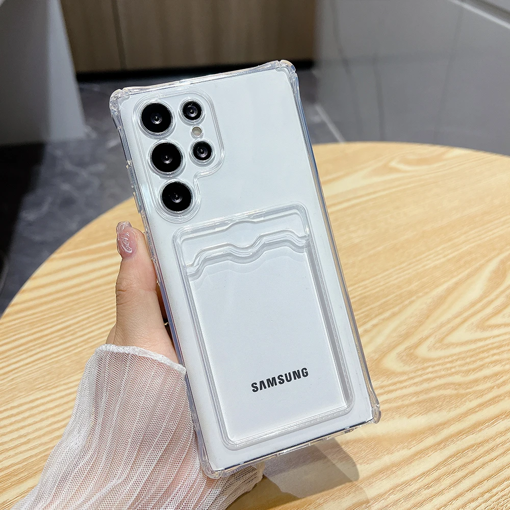 Silicone Card Holder Phone Case Cover