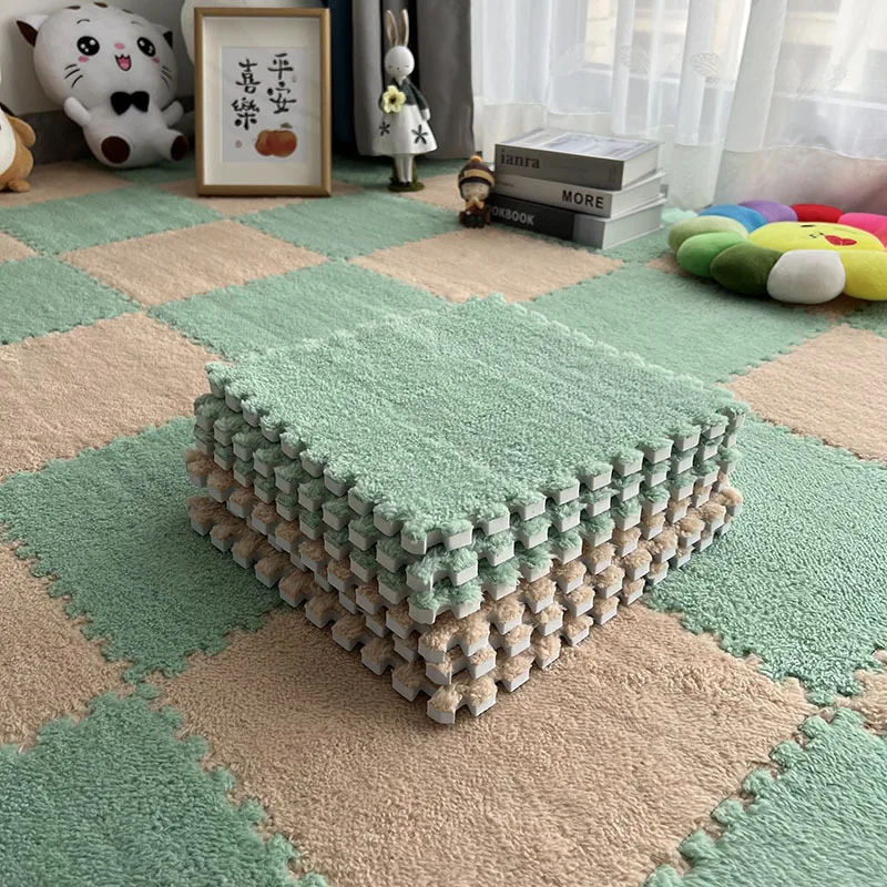 4-20 Pack Baby Game Activity Mat EVA Plush Foam Stitching Mat Reusable Washable Children Educational Mat Furniture Decoration 5