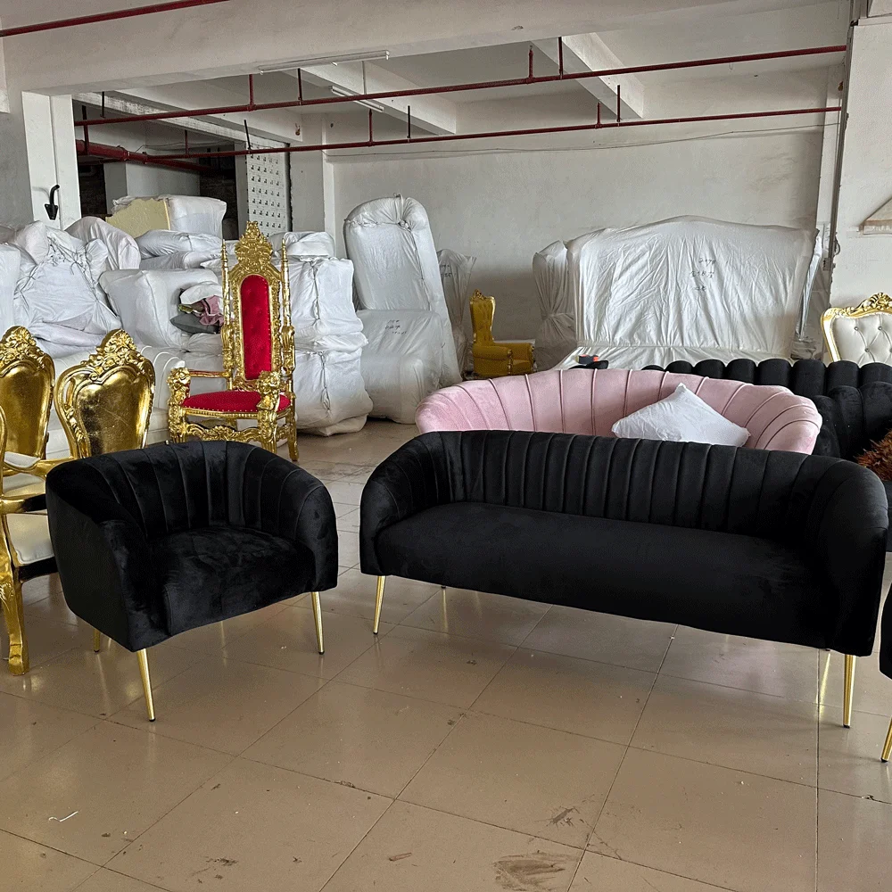 Modern Comfortable Fancy Couch Living Room Sofa Wedding Sofa Chair On