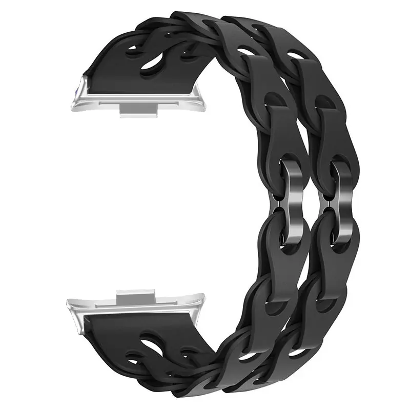 Colorful Hollow Out Silicone Strap Bracelet for Smartwatch Wristband Accessories