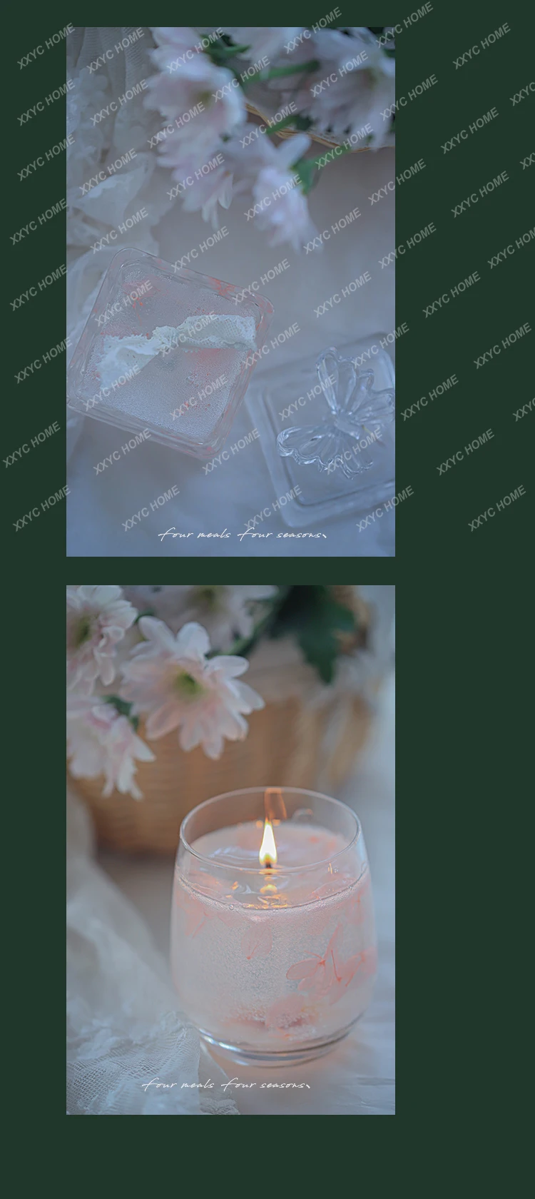 

Оригинальная Красивая самодельная Гортензия ароматерапия Подарочная коробка свеча ручной подарок для спальни