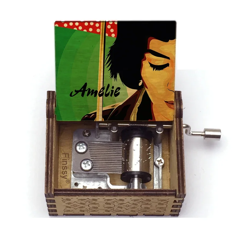 France Amelie music theme La Valse D'Amelie Music Box Hand Musical movie fans new year Christmas Gifts Girls