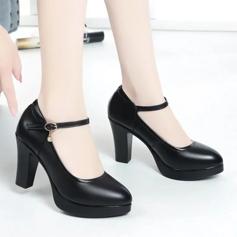 Fashion New Elegant/Comfortable Party Pu Wedding High Heels Spring/Autumn Rhinestone Sexy Prom Women's Shoes Zapatos Mujer