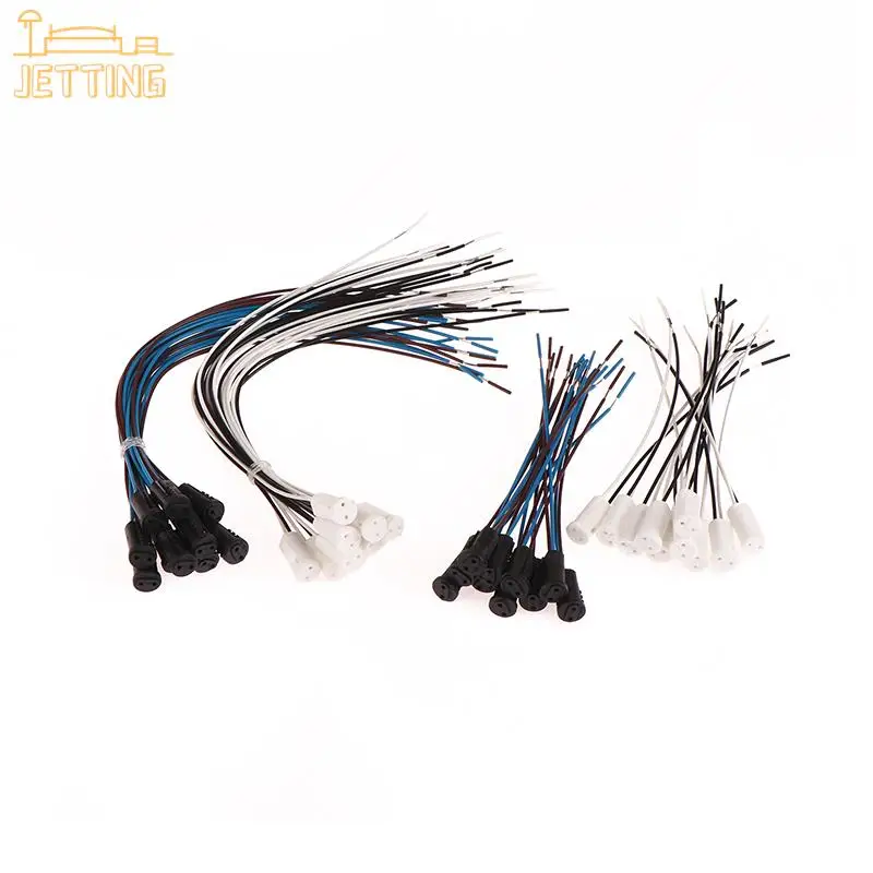 LED 크리스탈 헤드 전구 할로겐 램프용 G4 램프 소켓 와이어 어댑터, 10cm, 20cm 와이어 거치대, 10 개