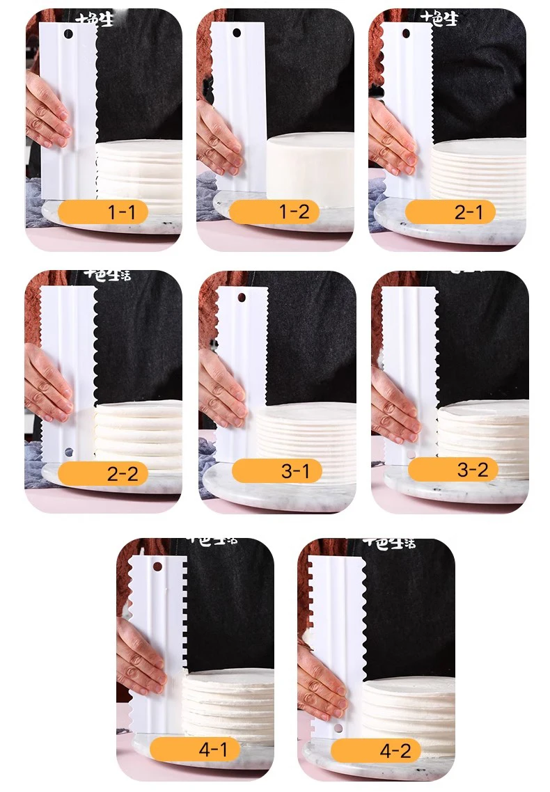 Pastry Bags & Scraper Set 4