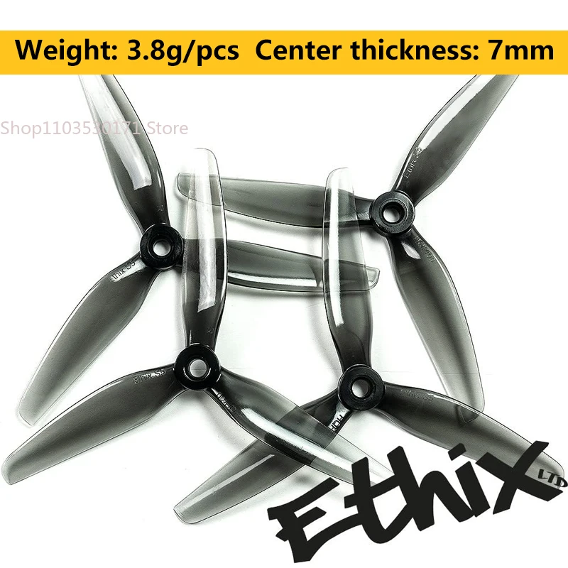 Hélices HQprop Ethix S5 5040 5x4x3 3 pales PC pour drone FPV course