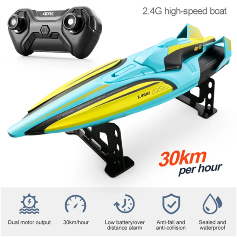 Bateau RC Télécommandé 2.4GHz - 1 ou 2 Batteries - Rapide et Léger