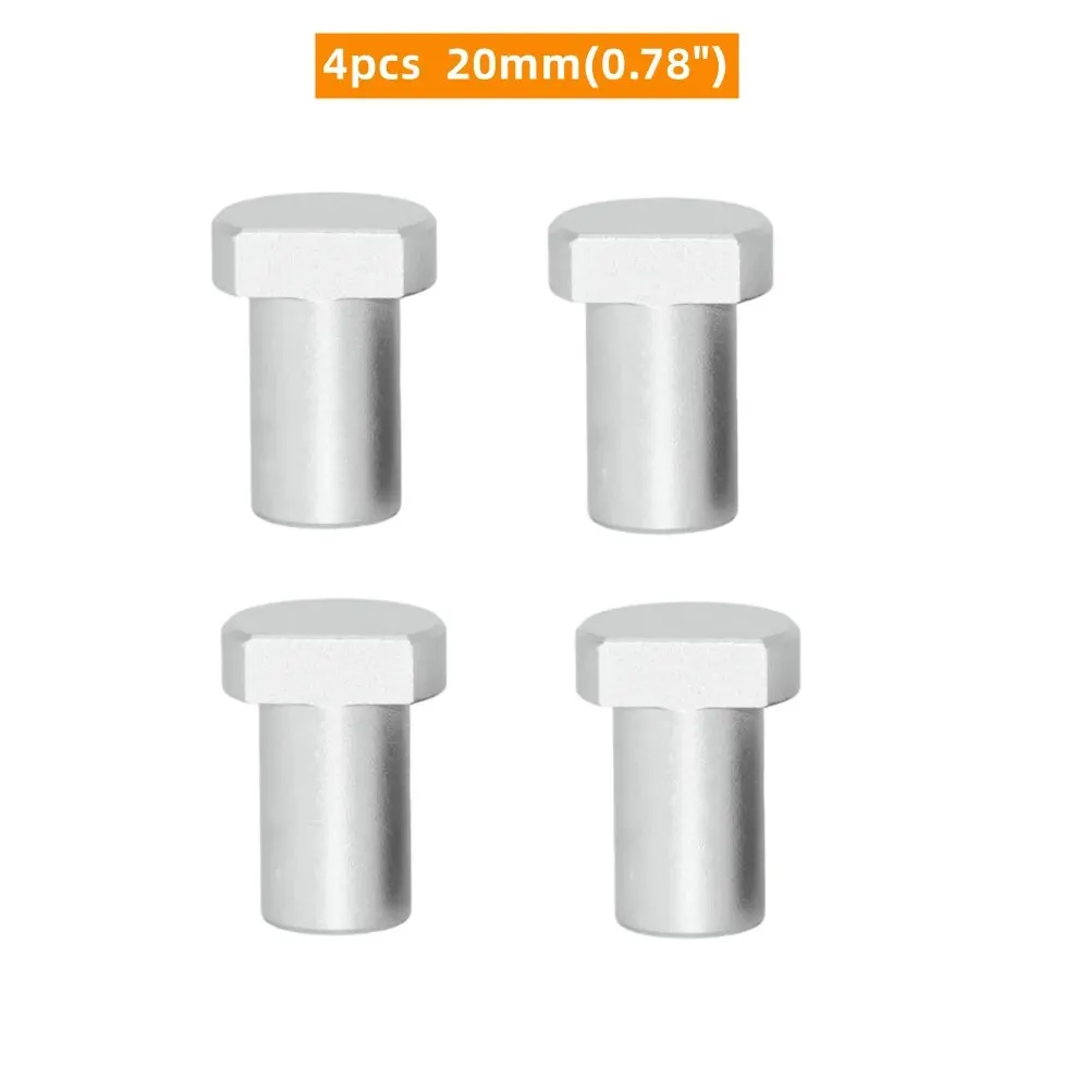 4pcs 20mm Silver