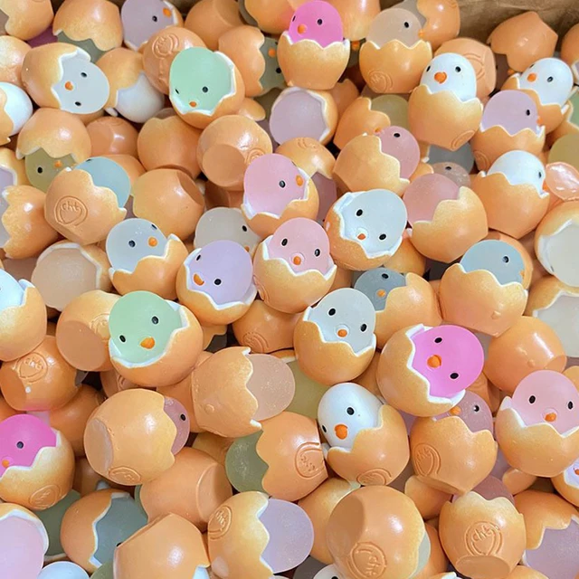 1/5/10 Db Mini Gyanta Fényes Csirke Dísz Rajzfilm Aranyos Autó Műszerfal Játékok Babák Figurák Otthoni Kerti Dekoráció Véletlenszerű Szín