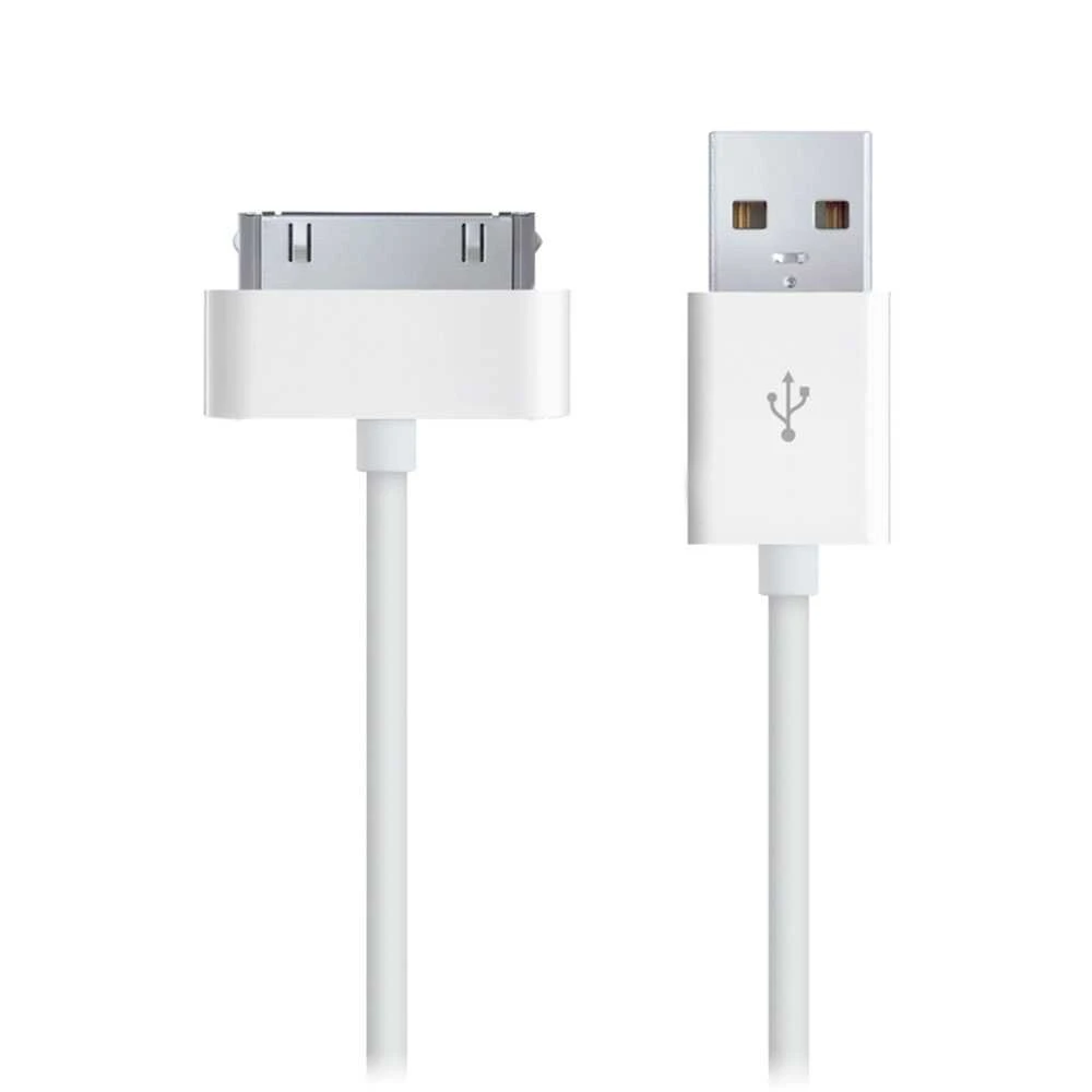 Cable USB Cargador y iPhone 3G/3GS/4/4S iPad 1/2/3 iPod Suffle Blanco|Cables para móviles| - AliExpress