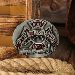 Oil - Drip Mechanical Tool Series Buckle: Versatile Western Men's Belt Accessory (4 Firefighter)