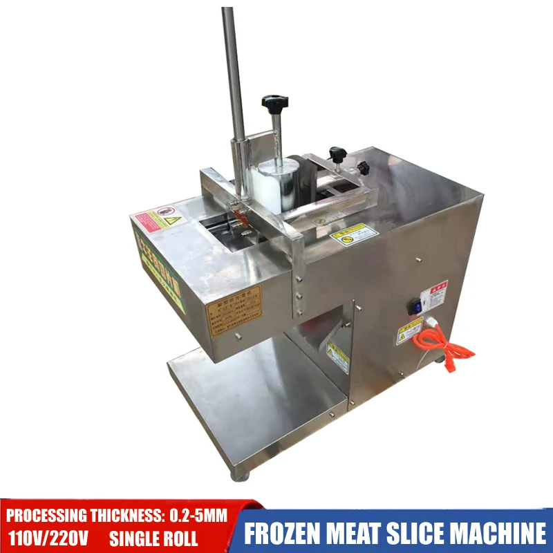 

Electric Meat Slicer Frozen Meat Slice Machine Automatic Meat Cut Machine For Beef Lamb Melons