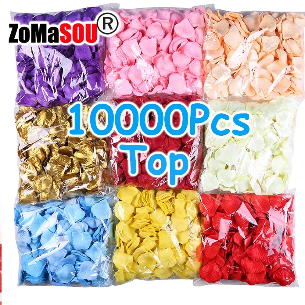10000-100Pcs Artificial Rose Petals Artificial Rose Petals