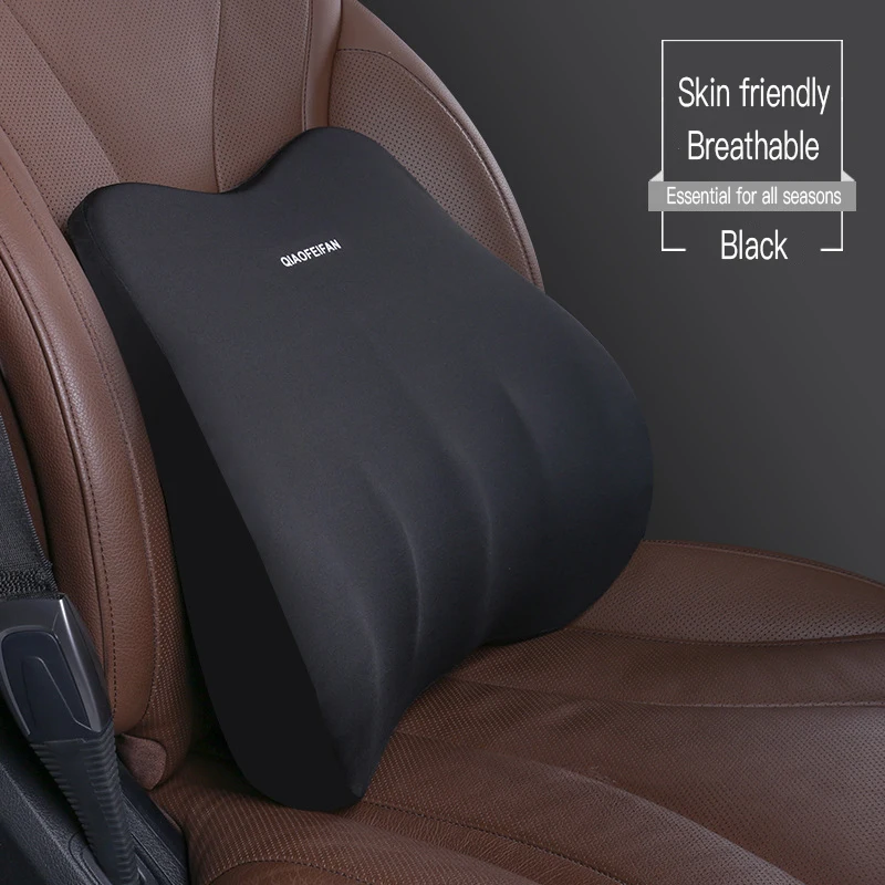 Car Headrest Pillow Neck Memory Lumbar Support Cotton Breathable Auto Neck Rest Headrest Cushion Seat Headrest