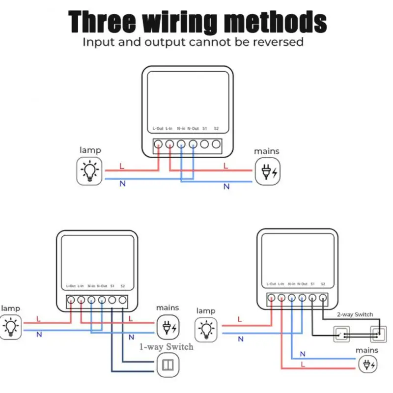 Xiaomi 10A Mini Smart Wifi Switch Support 2 Way Control Smart Home Automation Module Works With Alexa Google Home Life App smart switch,smart light switch