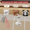 6PCS/3PCS/1PC Multi functional desktop data cable organizer and holder 1
