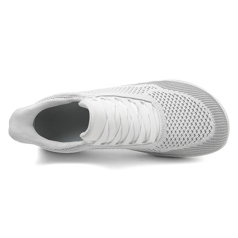 Men Women Slip On Mesh Wide Toe Shoes Minimalist Barefoot Zero Drop Wide Box Flat Shoes Casual Flats Plus Big Size 51 52 53 54 5