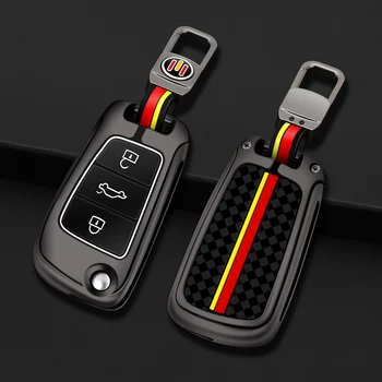 Portachiavi con copertura a distanza per auto in metallo Fob per Audi A1 A3 8P 8L A4 A5 B6 B7 A6 A7 C5 C6 4F Q3 Q5 Q7 Q8 TT S3 S4 S6 RS accessori