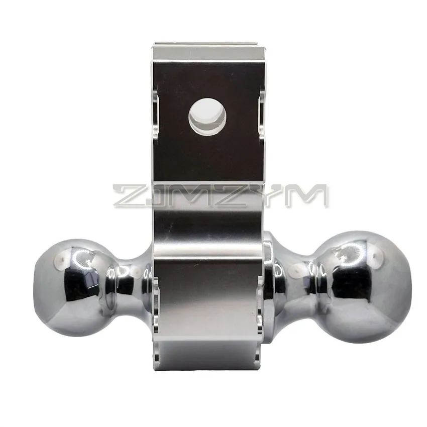 6 Inches Aluminum Alloy Adjustable Trailer Arm Lightweight Car Hook Towing Double Ball Car Trailer Hook 6" With 1 Lock