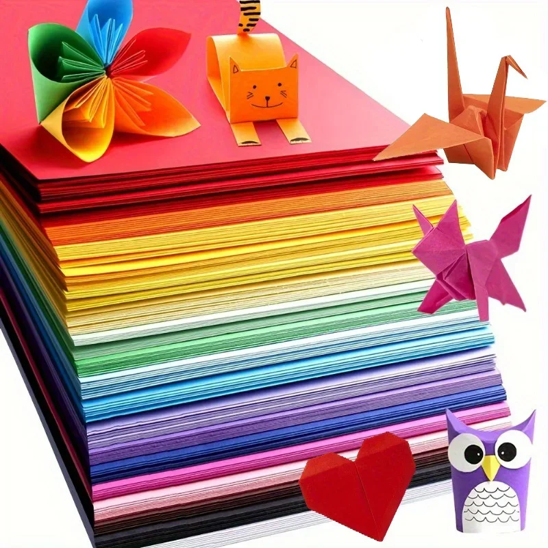 10-Color Square Cardstock Paper 2