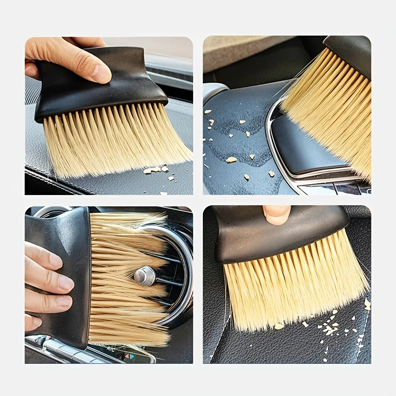 Car Four Seasons General Model Brush Instrument Board Outlet Outlet Body Interior Decoration Dust Brush Clean Hair Brush 6