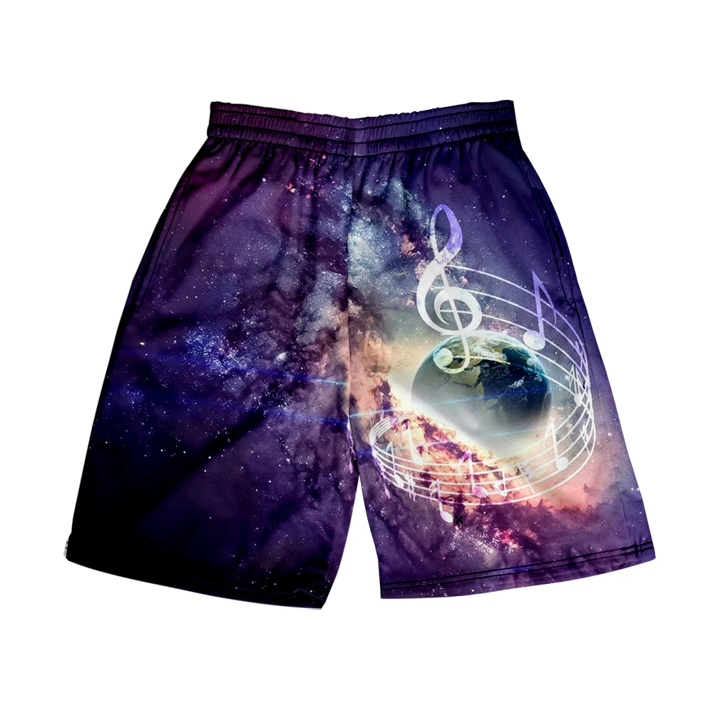 

Пляжные шорты Note, мужская и женская одежда, повседневные шорты с 3D Цифровым принтом, модные трендовые штаны для пар