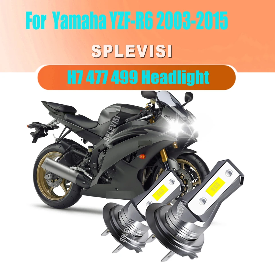 Xenon HID White 45W LED Moto Headlights Night Driving Enthusiasts For ...