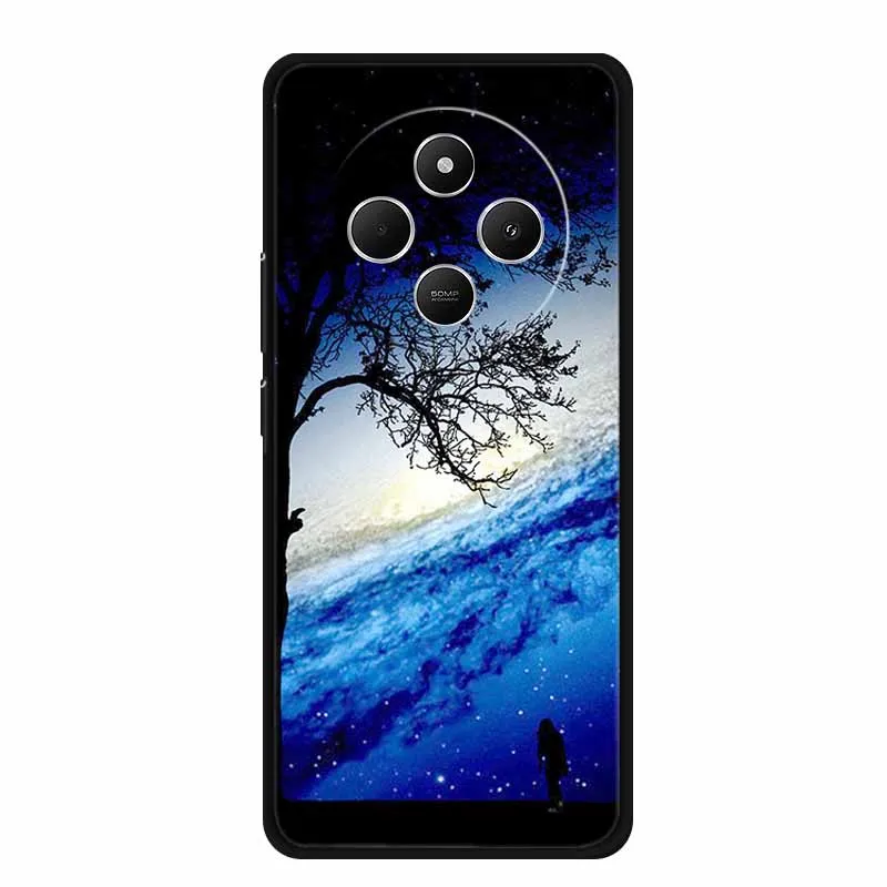 Sleek Black Silicone Shockproof Phone Case - Soft Protective Back Cover