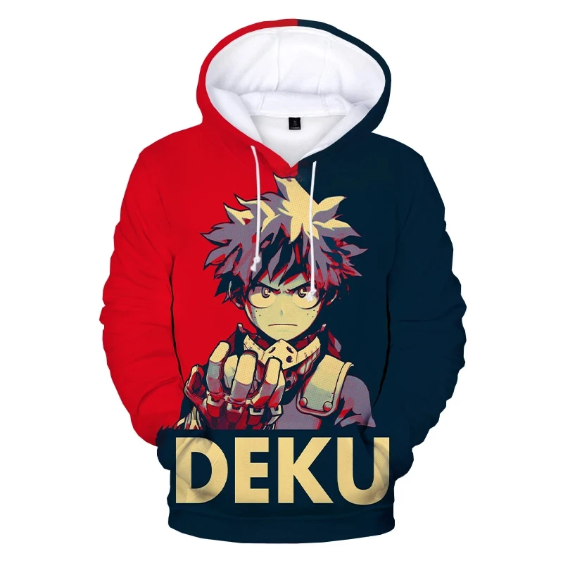 

Child 3D Print Hoodie My Hero Academia Sweatshirts Deku Harajuku Streetwear Anime Hoodies Men Women Fashion Hoodie With pockets