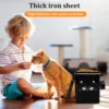 Pet Food Storage Bin Iron Cat Treat Container with Lid 6L Large Capacity Airtight Dog Storage Bucket Pet Supplies Accessories 5