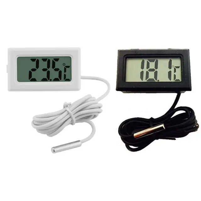 Vízálló Akvárium Lcd Digitális Hőmérő Szonda Hűtőszekrényével Elektronikus Mini Haltartály Hőmérséklet Mérőeszköz