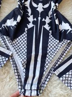 Women Bodysuit 2025 New Spring Fashion Diamonds Long Sleeve T-shirt Casual Streetwear Floral Print Sexy Skinny Bodycon Tops - Image 5