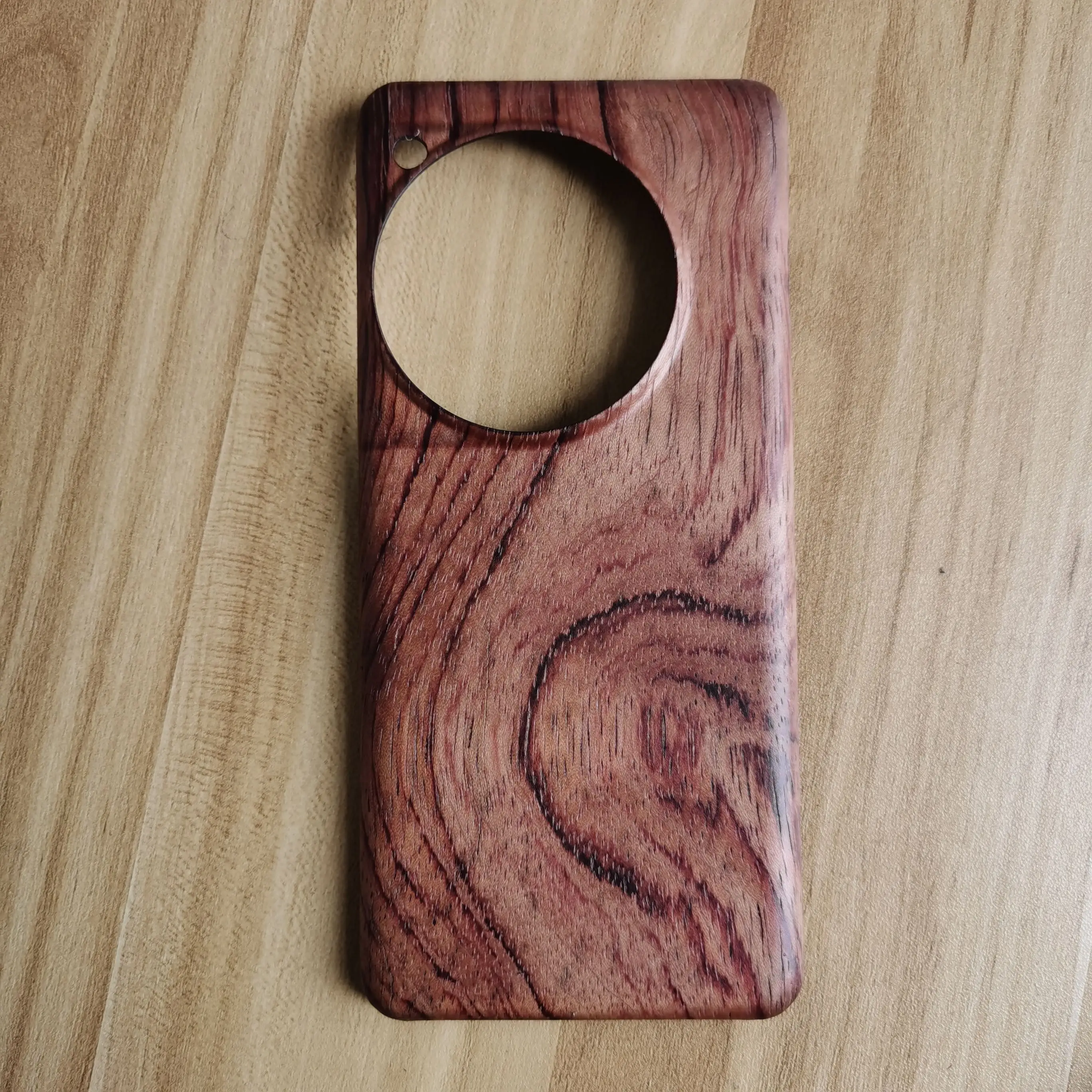 Rosewood Mahogany Real Wooden Ultra Slim Hard Matte Back Case - Luxury Wood Cover
