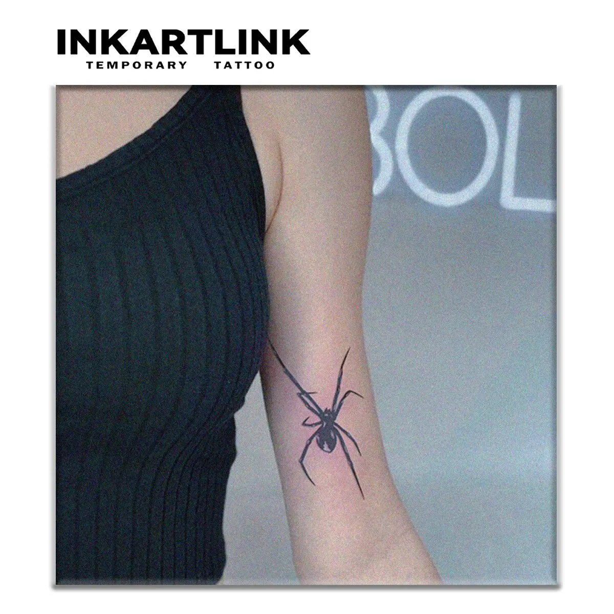 Spider Temporary Tattoo,Lasts To 15 Days New Technology Magic Waterproof Semi Permanent Sticker. 3