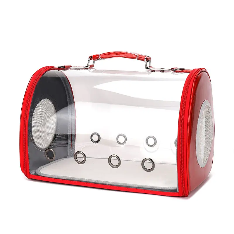 thumbnail image 1 of Bolsa de transporte para gatos, transparente, para salir, portátil, para coche, transpirable, para gatos, mochila para mascotas, mensajero portátil para gatos y perros, 1 of 5