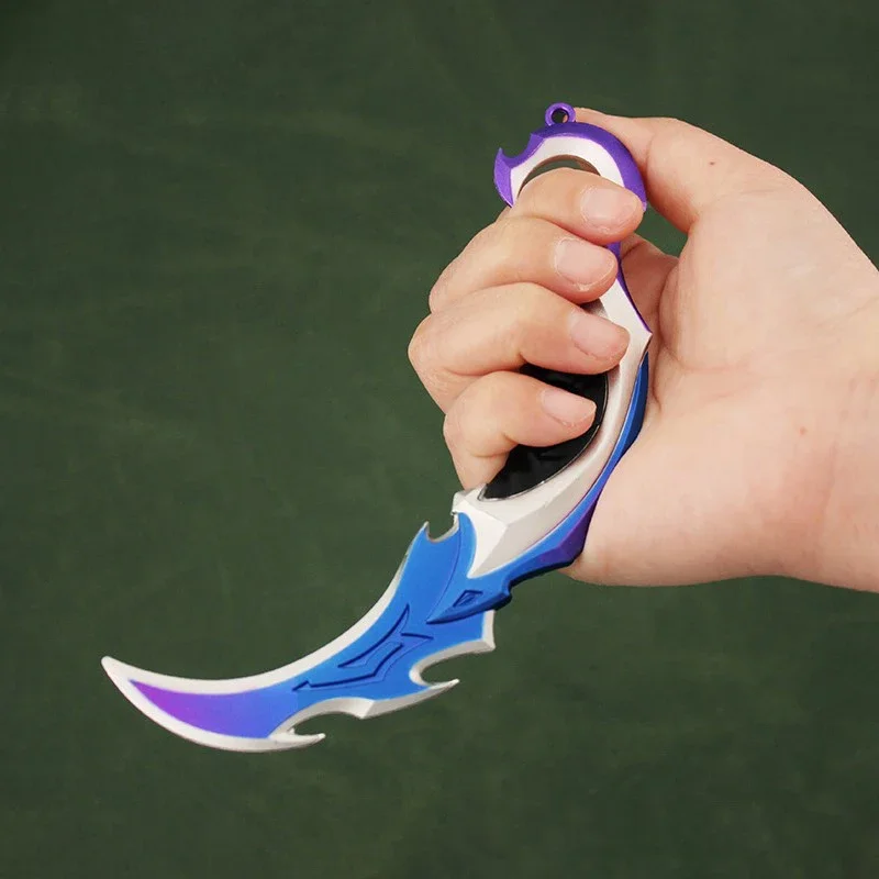 Cosplay Sword Cosplay Prop Cosplay Toy Game Knife Game Keychains Sword Keychain Valorant Weapon Melee Reaver 2.0 Karambit Knife 16cm Metal M4 Game Peripheral Samurai Sword Alloy Model Keychain Kids Gift Toys