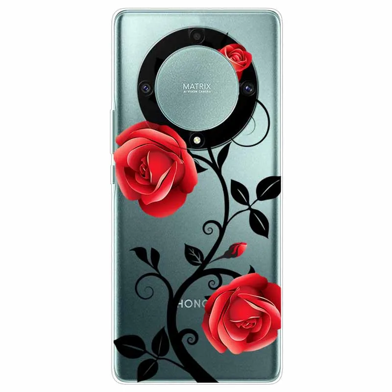 Transparent Cute Soft Silicone TPU Phone Case for Honor Magic 6 Lite 5G - Clear Protective Cover