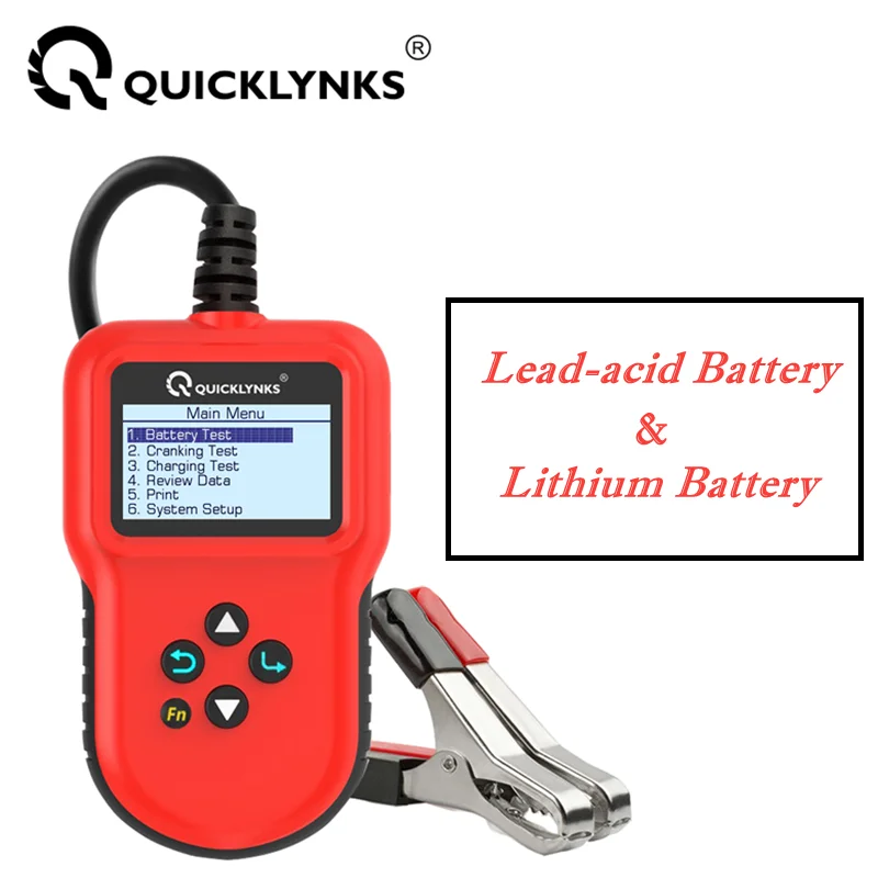QUICKLYNKSBA10612VBatteryTesterLithiumLeadacidBatteryTester