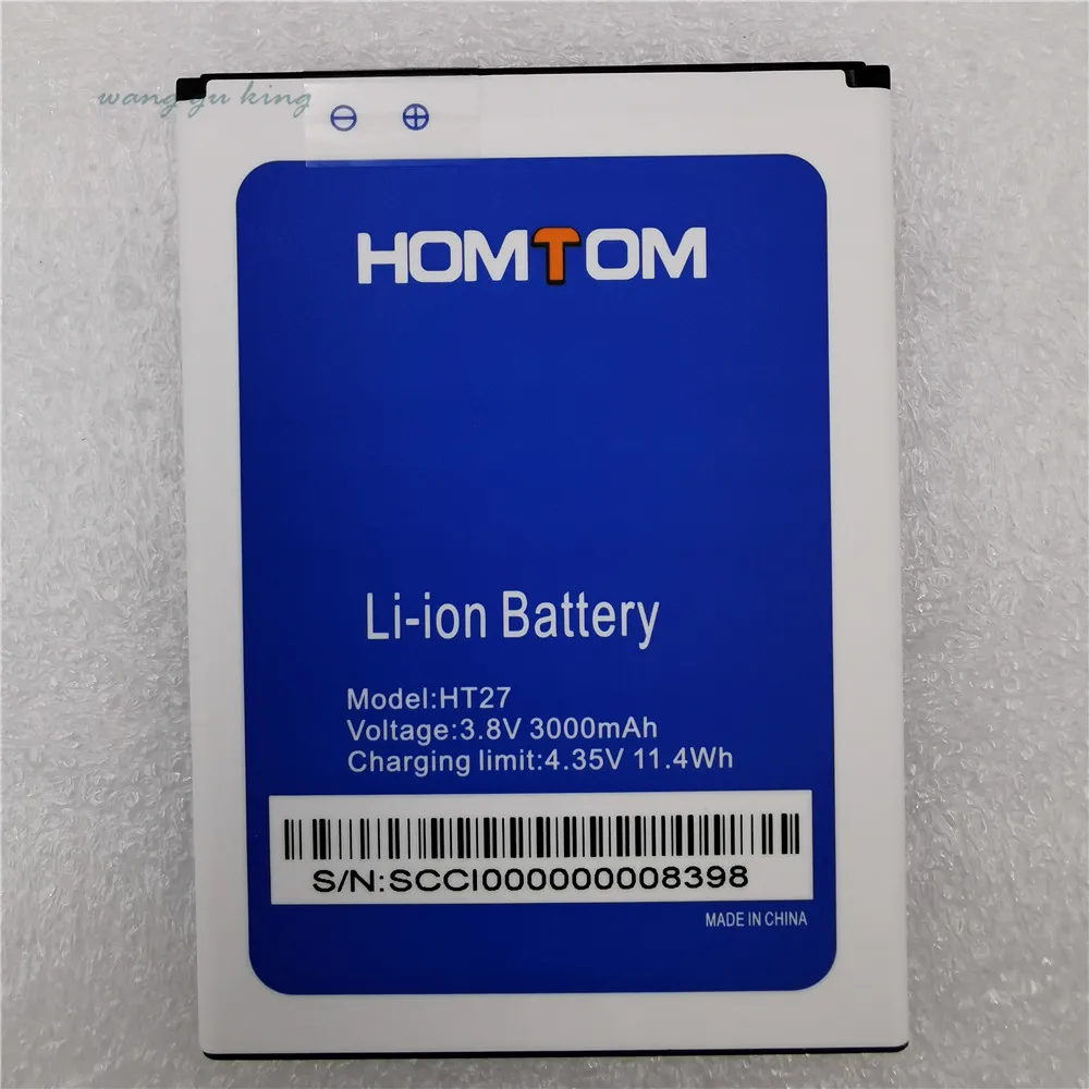 

100% Original New 3000mah HT 27 High Quality Replacement Battery For HOMTOM HT27 Bateria Baterij Cell Mobile Phone Batteries