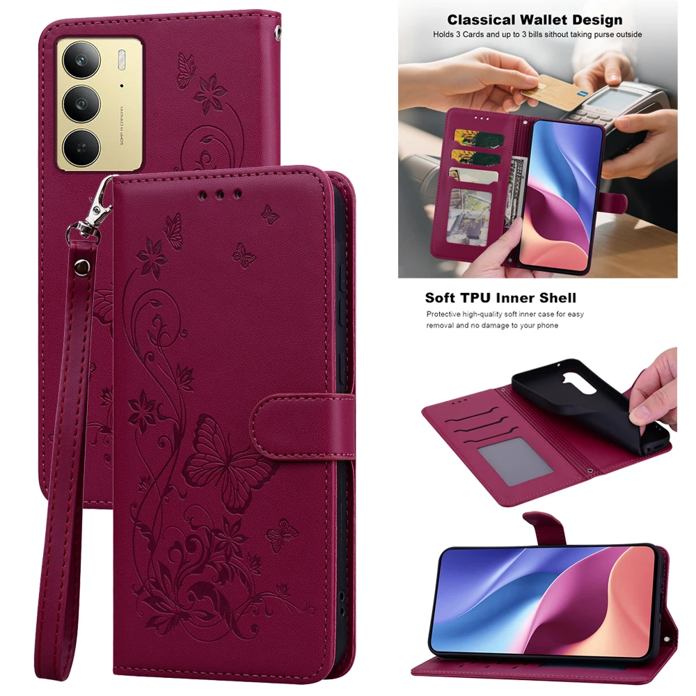 Leather Wallet Flip Phone Case