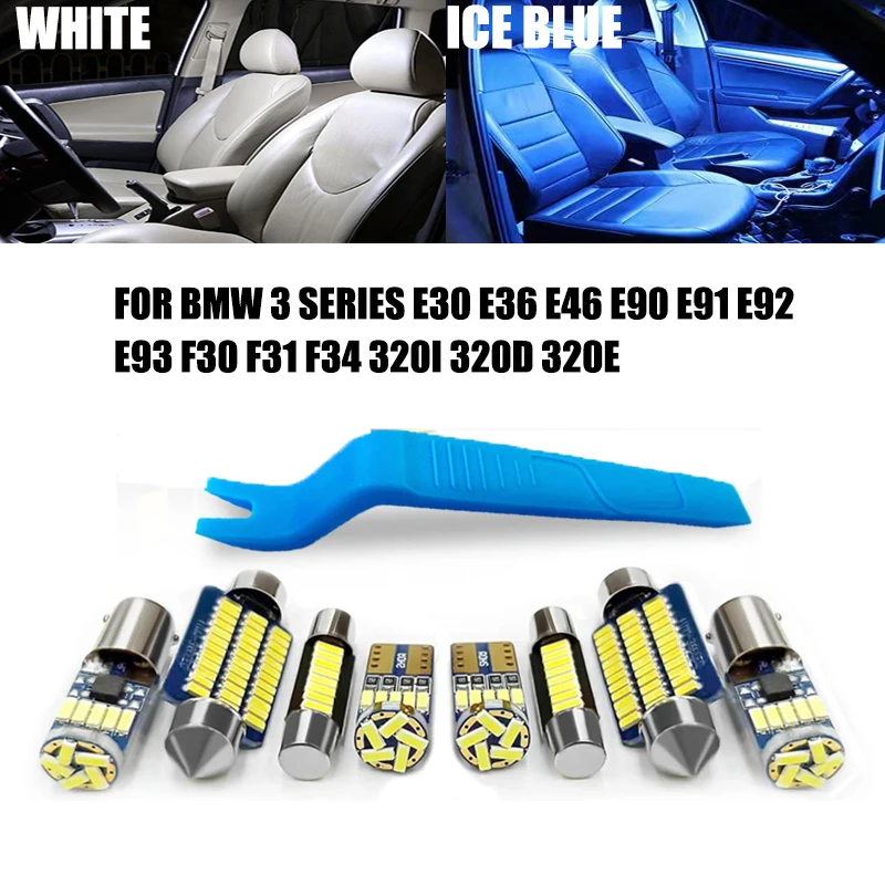 Per Bmw Serie 3 E30 E36 E46 E90 E91 E92 E93 F30 F31 F34 320I 320D 320E Coupe Touring Car Led Interior Light Canbus