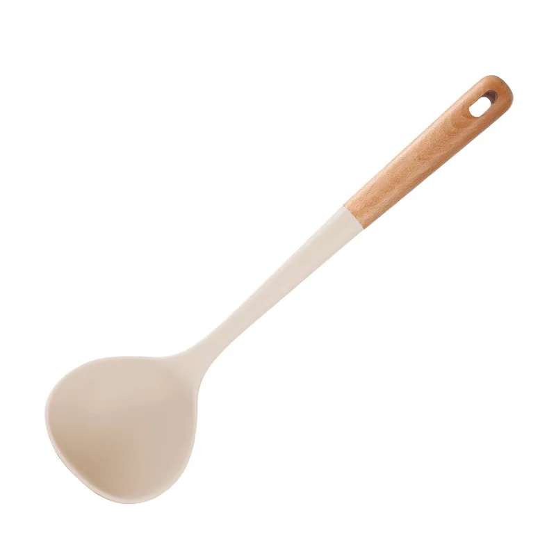 Premium Silicone Cooking Utensils Set with Hardwood Handles - Heat Resistant and Non-stick Kit