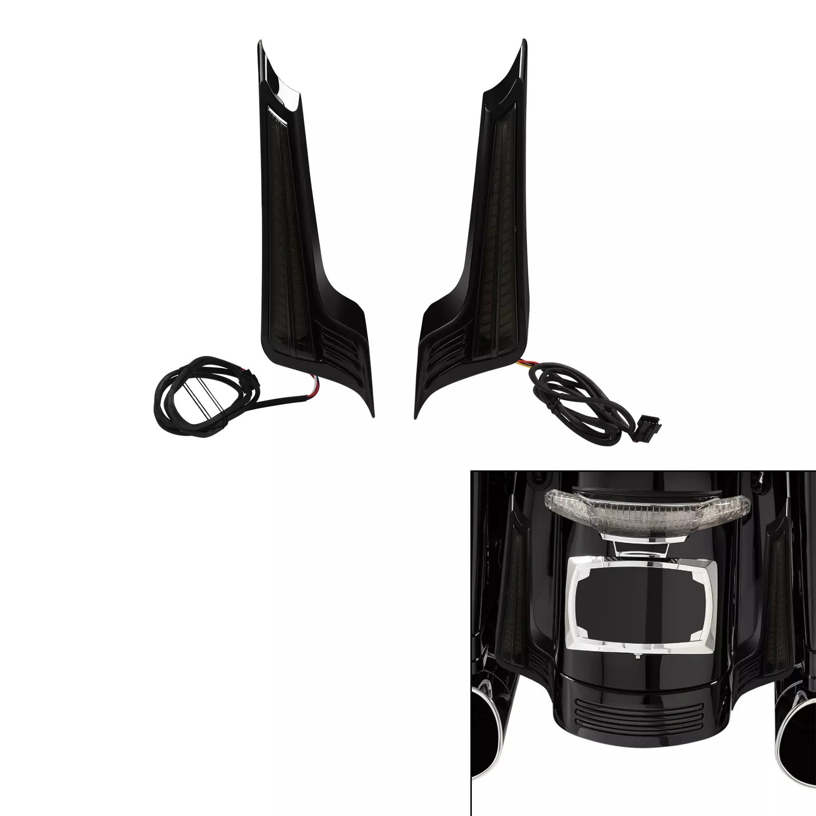 

Наполнитель для заднего крыла мотоцикла, Рабочая панель, подходит для Harley Street Glide Road King Glide 2015-2023 2022 2021 2020 2019