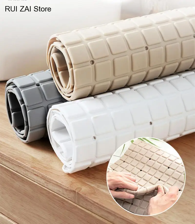 NewPvcBathroomAntiSlipMatBathShowerMatFloorCushionBathtub
