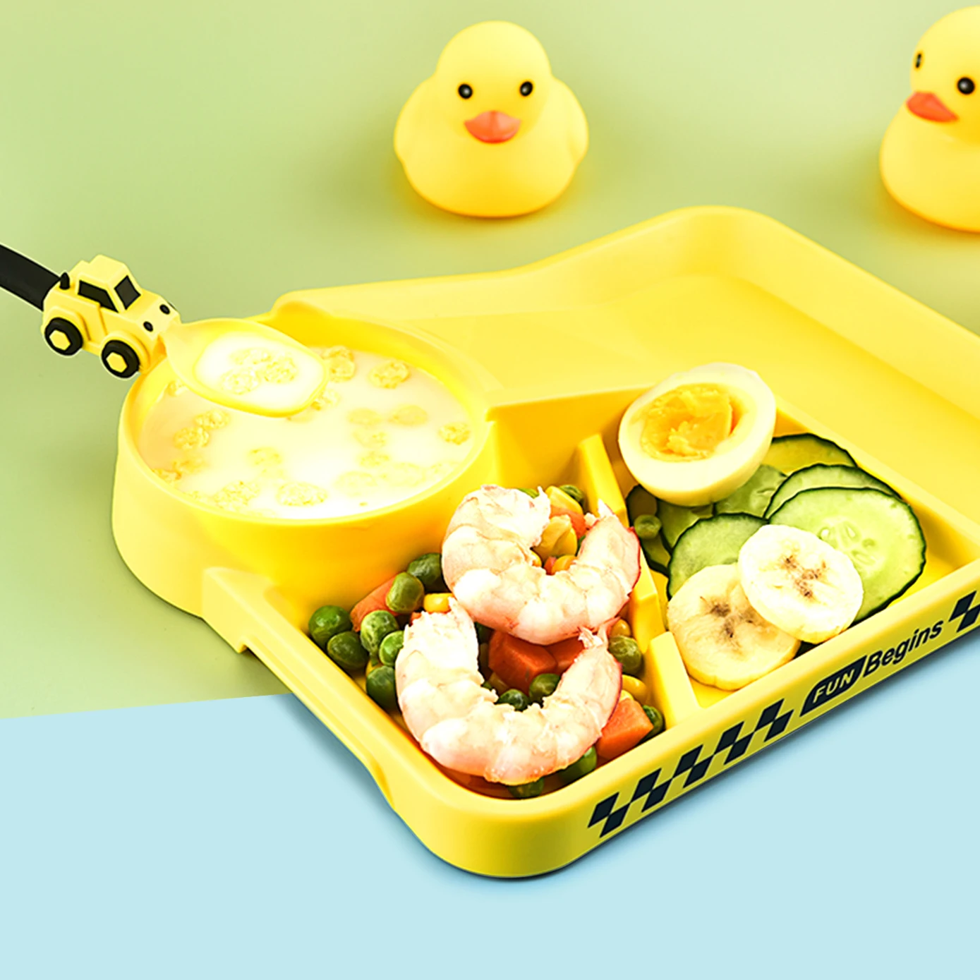 Children's Feeding Dish Set of Dishes for Baby Stuff Suction Cup Plate Aesthetic Tableware for Kids Plates Utensils Dinner Kit baby tableware set